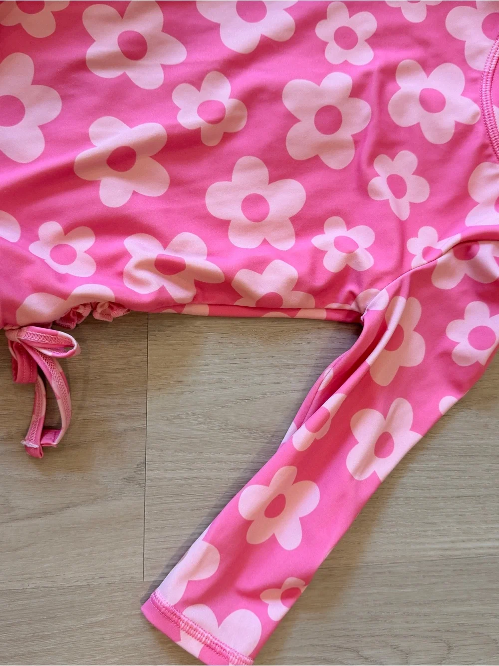Quince Pink Floral One-Piece Swim Top
